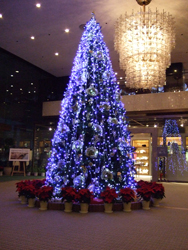 Christmas tree at Hotel Okura Niigata