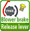 Release lever / Blower brake