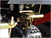 Blower brake release lever